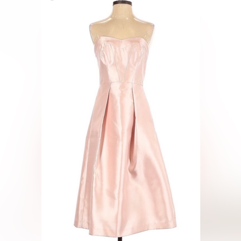 NWOT Shoshanna strapless dress blush color